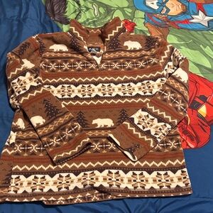 Childrens place Brown and Cream Patterned Sweater